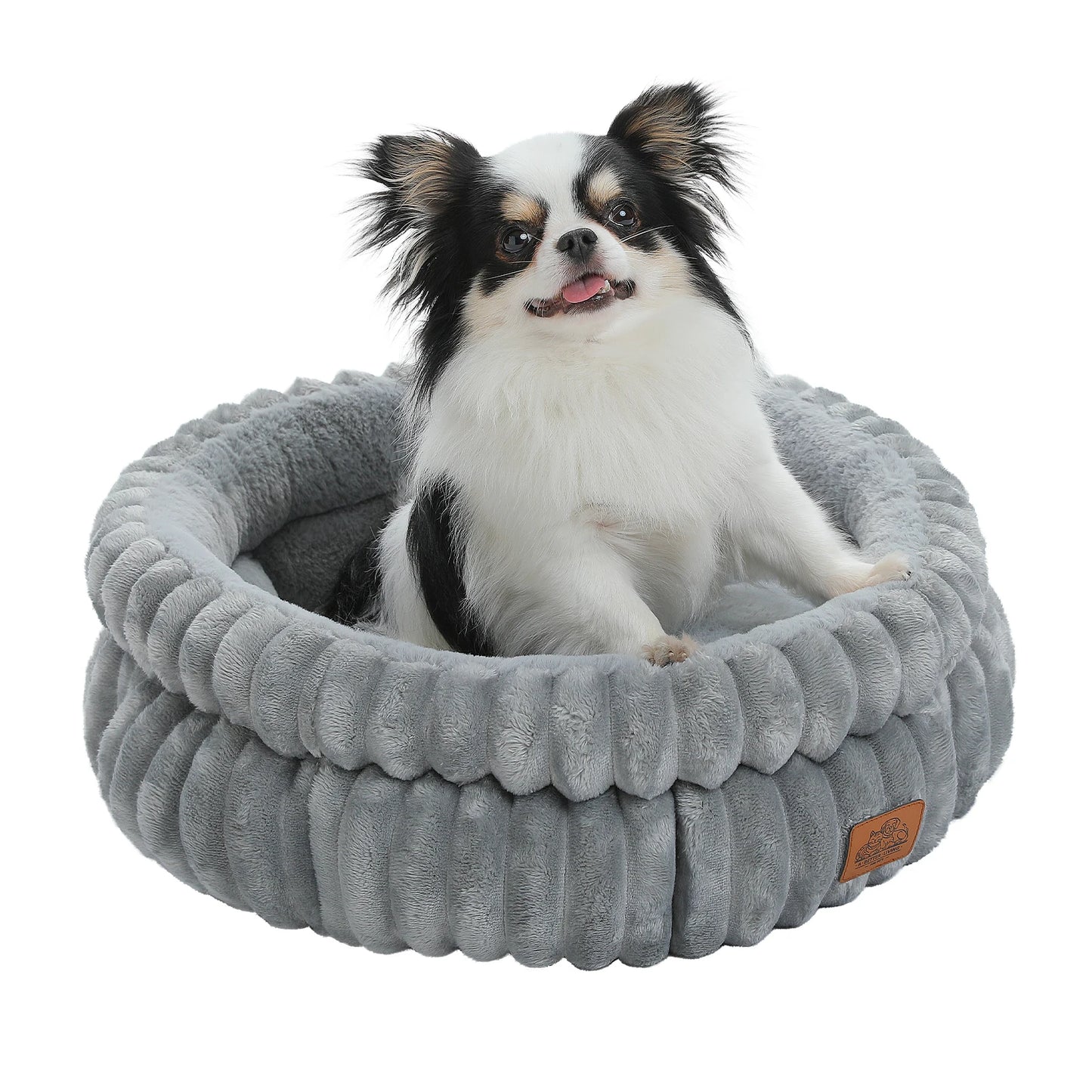 Cozy Round Pet Bed With AntiSlip For Cats And Dogs