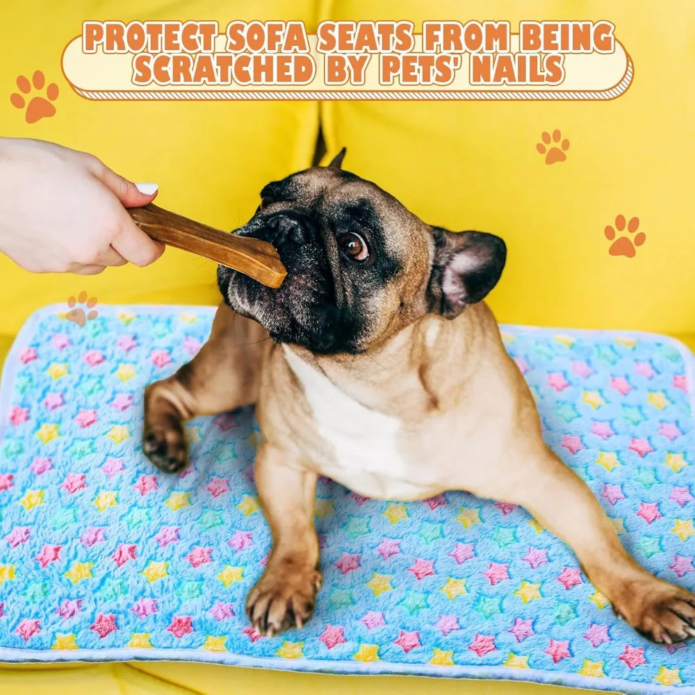 18 Pack Fleece Pet Blanket Set Cozy Sleep Mats For Dogs Cats