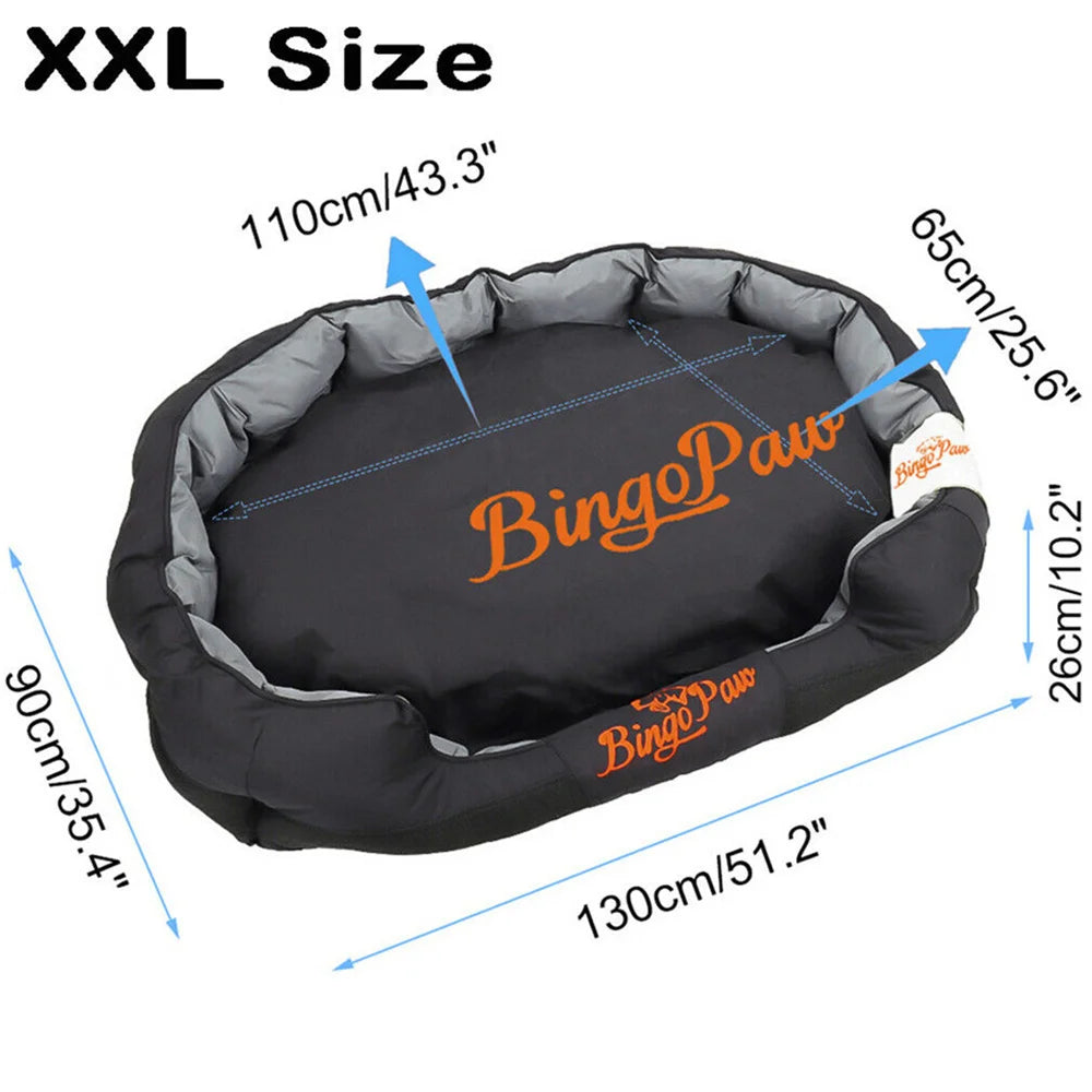 Waterproof Orthopedic Dog Bed With Removable Cover And Washable Pad