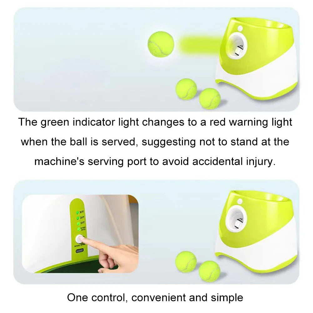 Automatic Dog Ball Launcher Fun Interactive Pet Toy