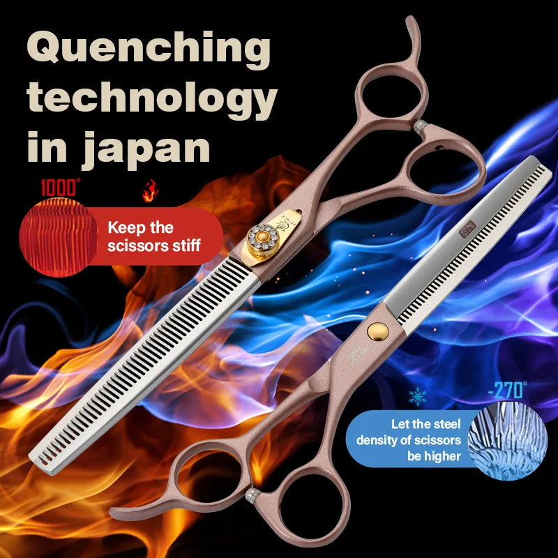 Fenice High-Grade JP440C Steel Pet Grooming Thinner Scissors