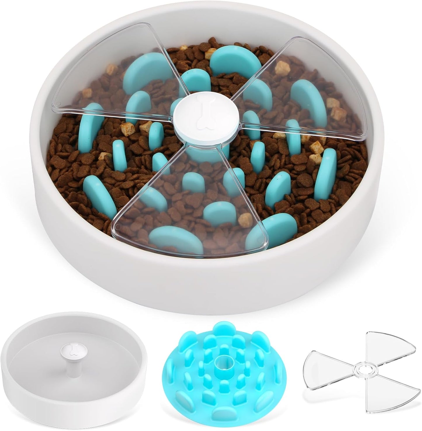 Interactive Maze Slow Feeder Dog Bowl For Dry Wet Food
