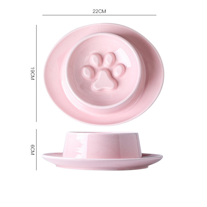 Anti Choke Slow Feeder Pet Bowl For Cats And Canines