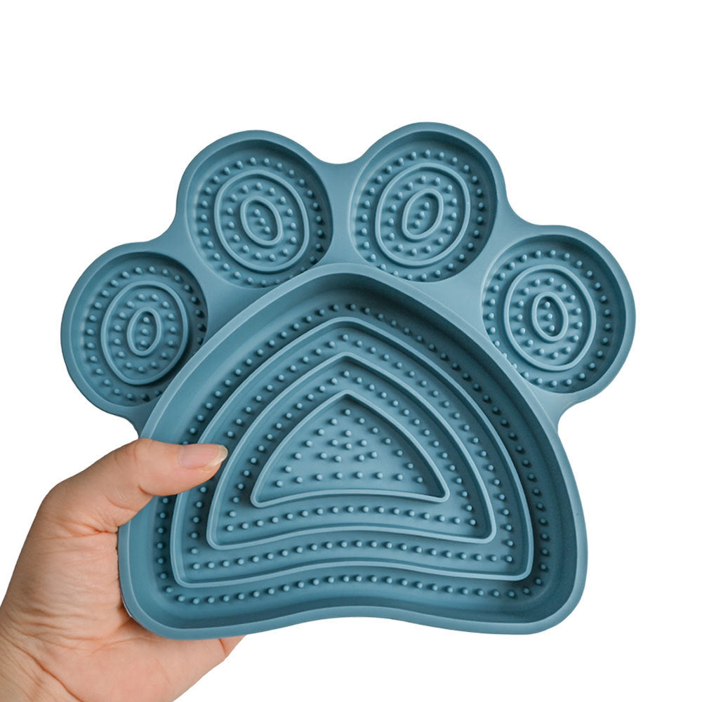 Dog Silicone Licking Pad With Suction Cup Slow Feeder Bowl