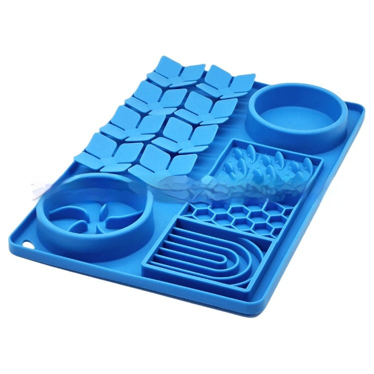Pet Silicone Licking Mat With Suction Cup For Slow Feeding