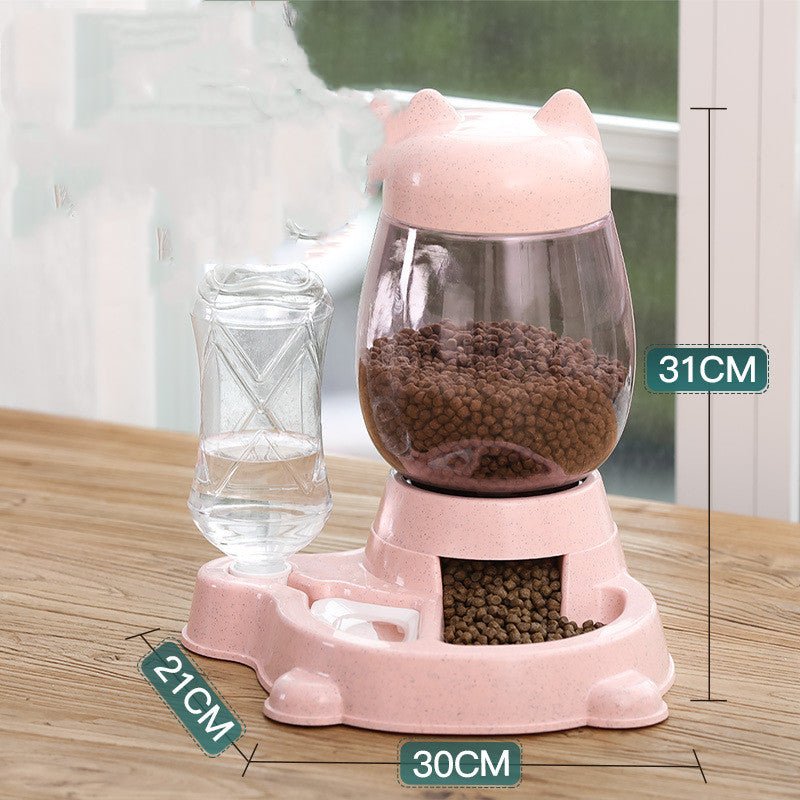 Automatic Pet Feeder And Water Dispenser For Cats And Dogs