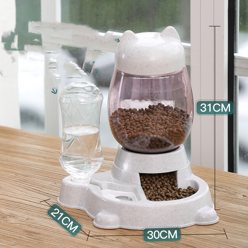 Automatic Pet Feeder And Water Dispenser For Cats And Dogs