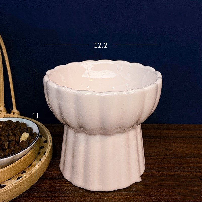 Ceramic Cat Food Bowl Durable Pet Feeding Dish for Cats