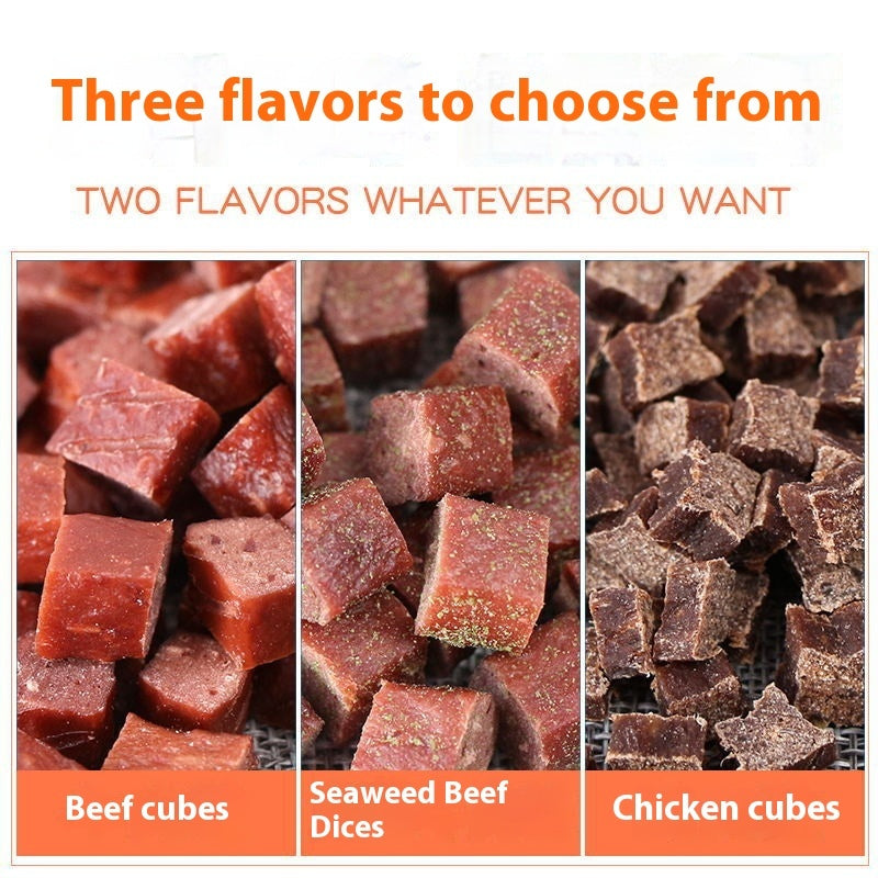 Beef And Chicken Dried Cubes Dog Treats For Training Rewards