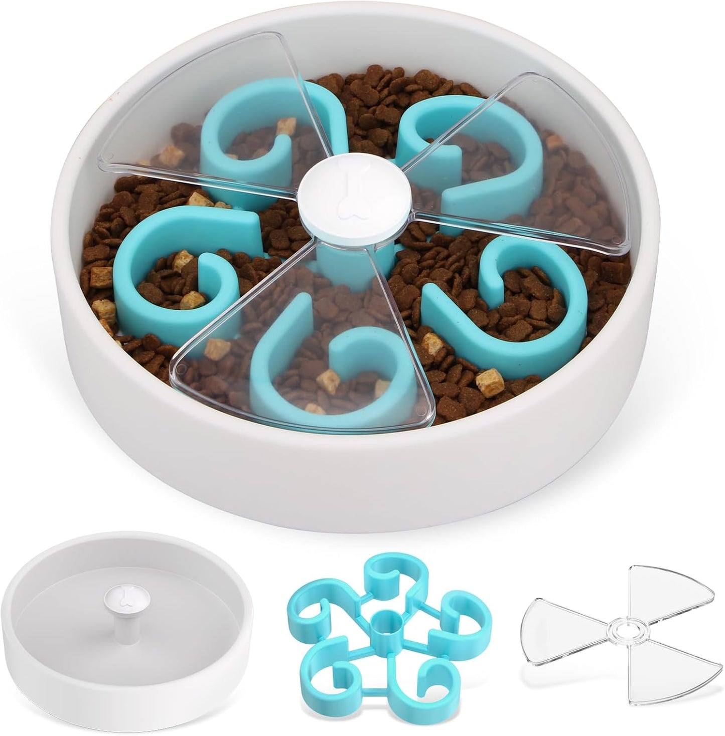 Interactive Maze Slow Feeder Dog Bowl For Dry Wet Food