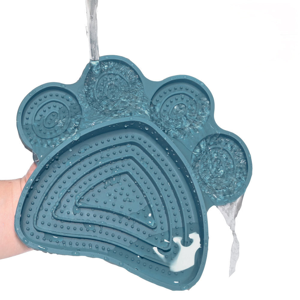 Dog Silicone Licking Pad With Suction Cup Slow Feeder Bowl