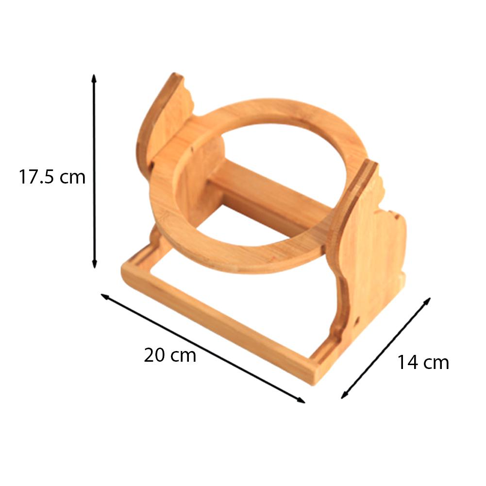 Ceramic Cat Food Bowl With Stand Durable Pet Feeding Station