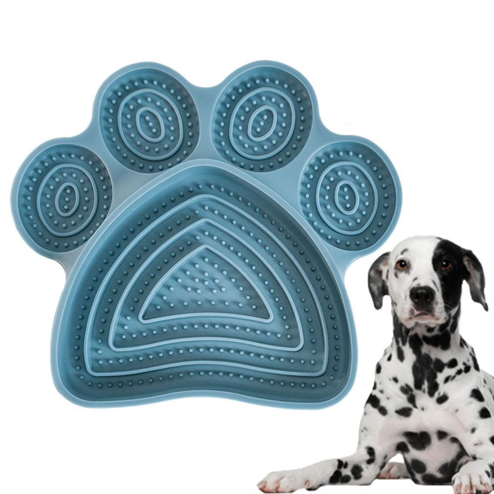 Dog Silicone Licking Pad With Suction Cup Slow Feeder Bowl