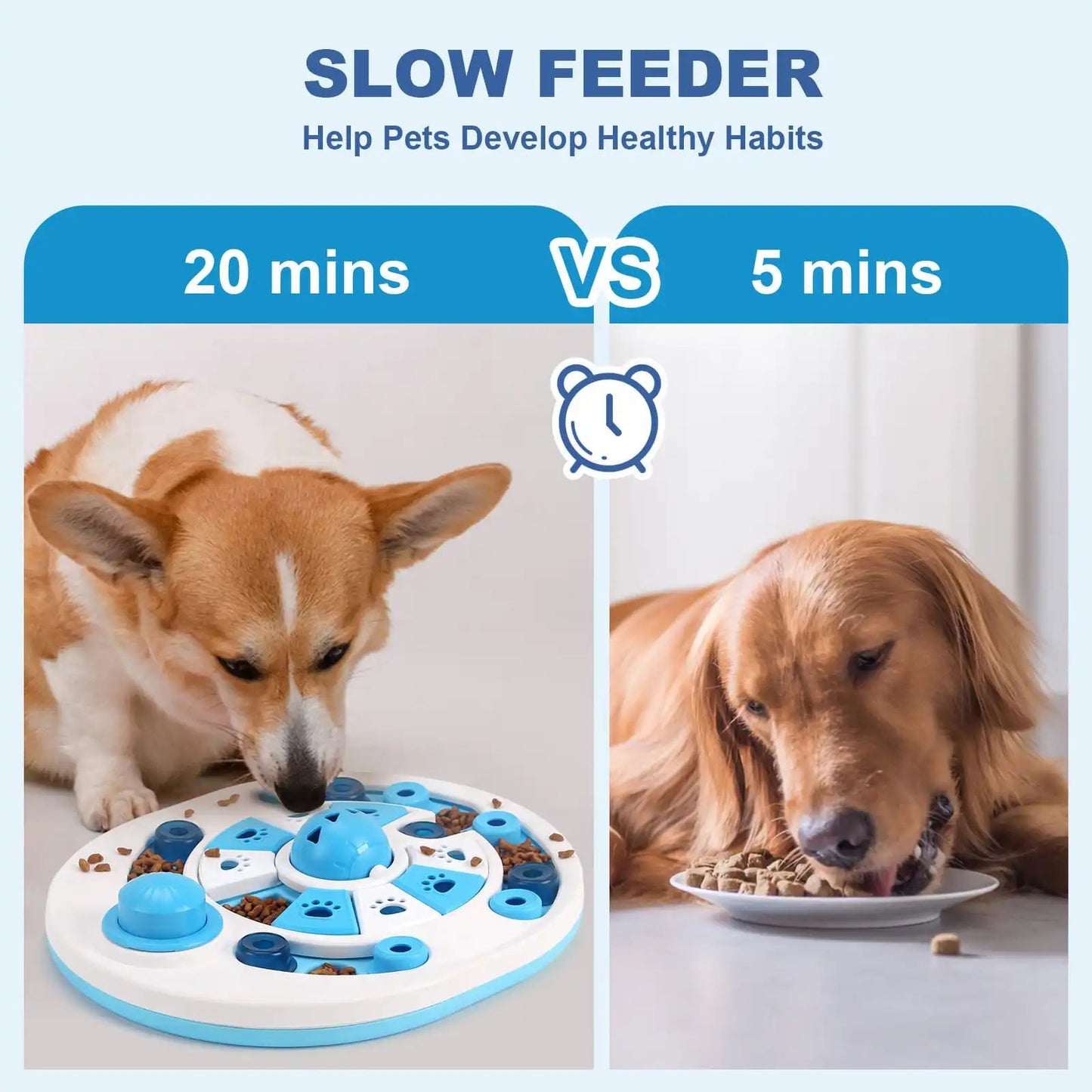 Interactive Dog Puzzle Toy With Bells And Hidden Food Locations