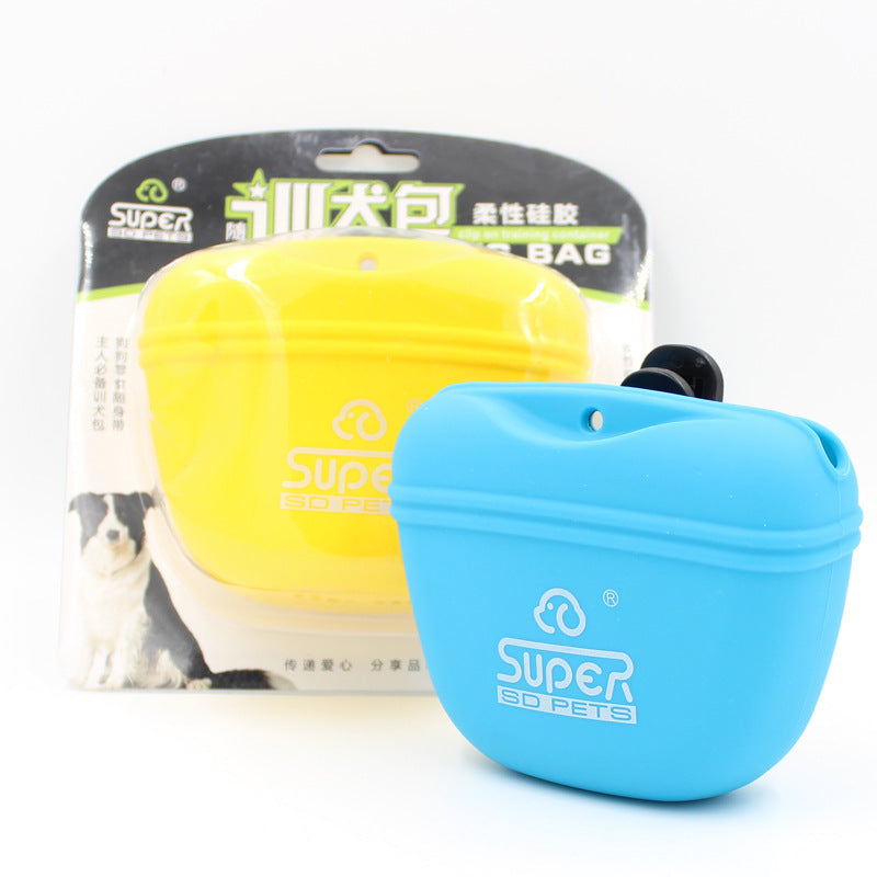 Silicone Dog Training Bag For Outdoor Treat Storage