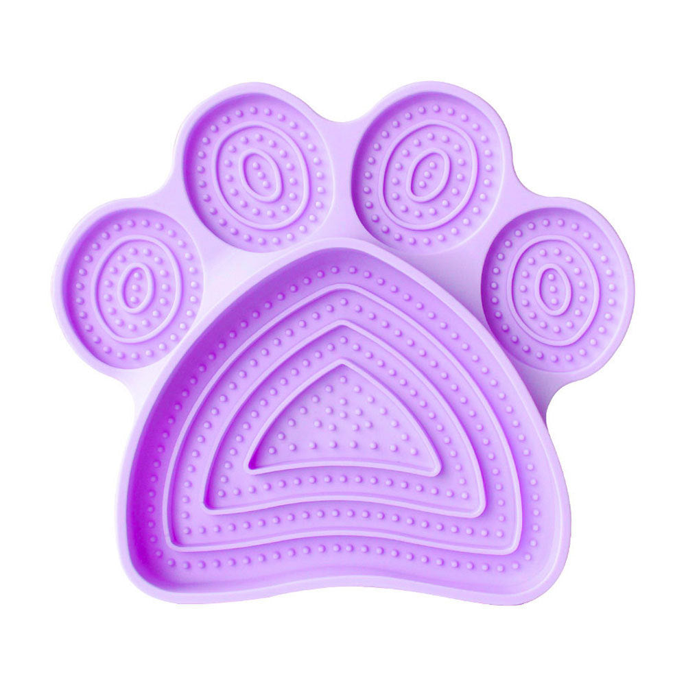 Dog Silicone Licking Pad With Suction Cup Slow Feeder Bowl