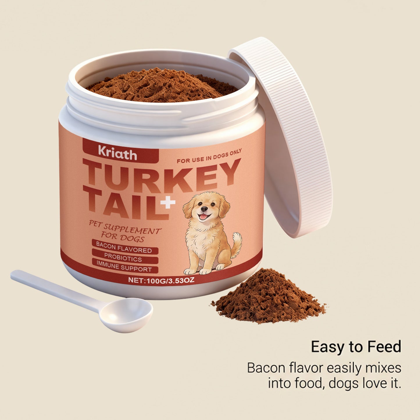 Dog Immune Support With Turkey Tail Mushroom And Probiotics