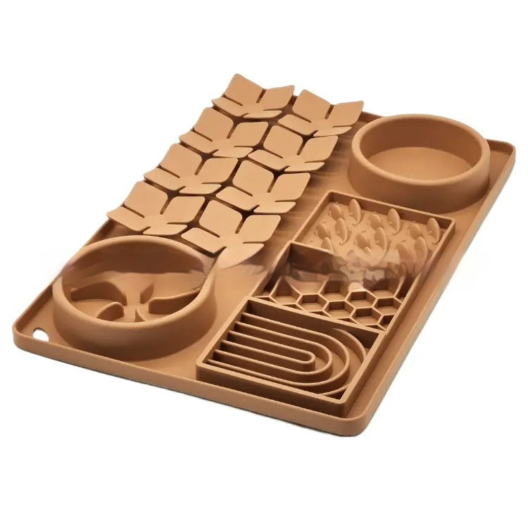 Pet Silicone Licking Mat With Suction Cup For Slow Feeding