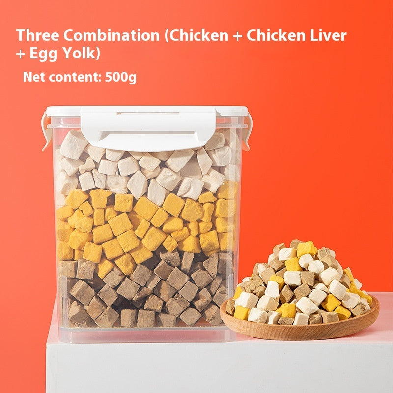 Gourmet Freeze Dried Dog Snacks With Egg Yolk And Liver