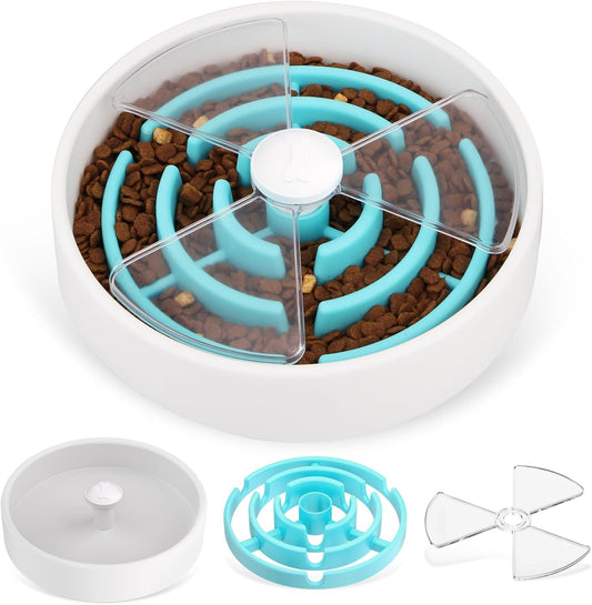 Interactive Maze Slow Feeder Dog Bowl For Dry Wet Food