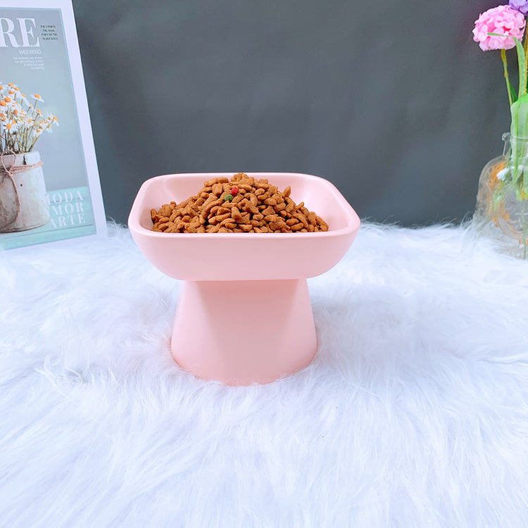 Wide Ceramic Cat Bowl for Whisker Relief and Easy Feeding