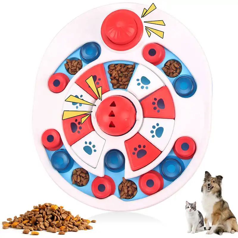 Interactive Dog Puzzle Toy With Bells And Hidden Food Locations
