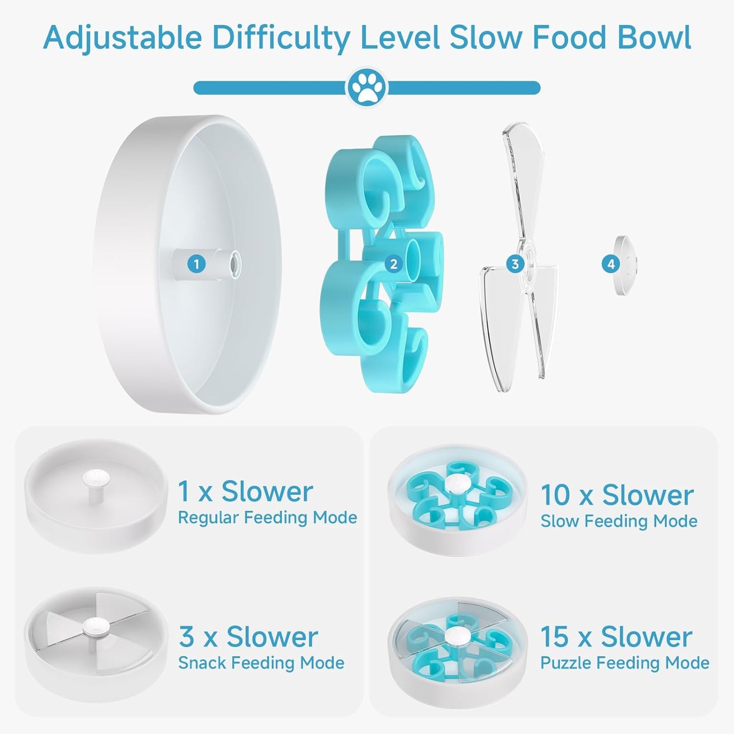 Interactive Maze Slow Feeder Dog Bowl For Dry Wet Food