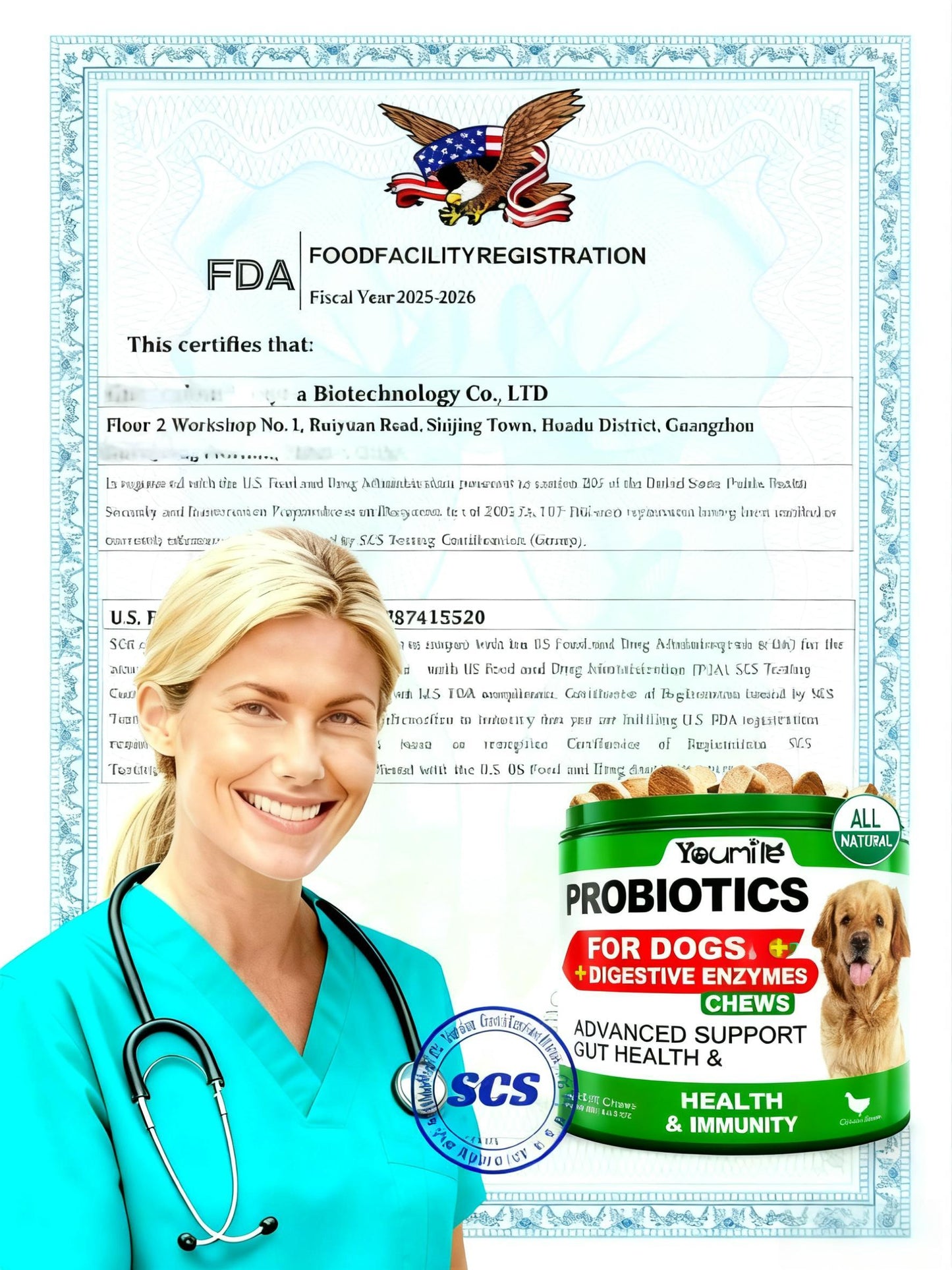 Youmile Probiotics for Dogs Soft Chews Seasonal Allergies Digestive Health