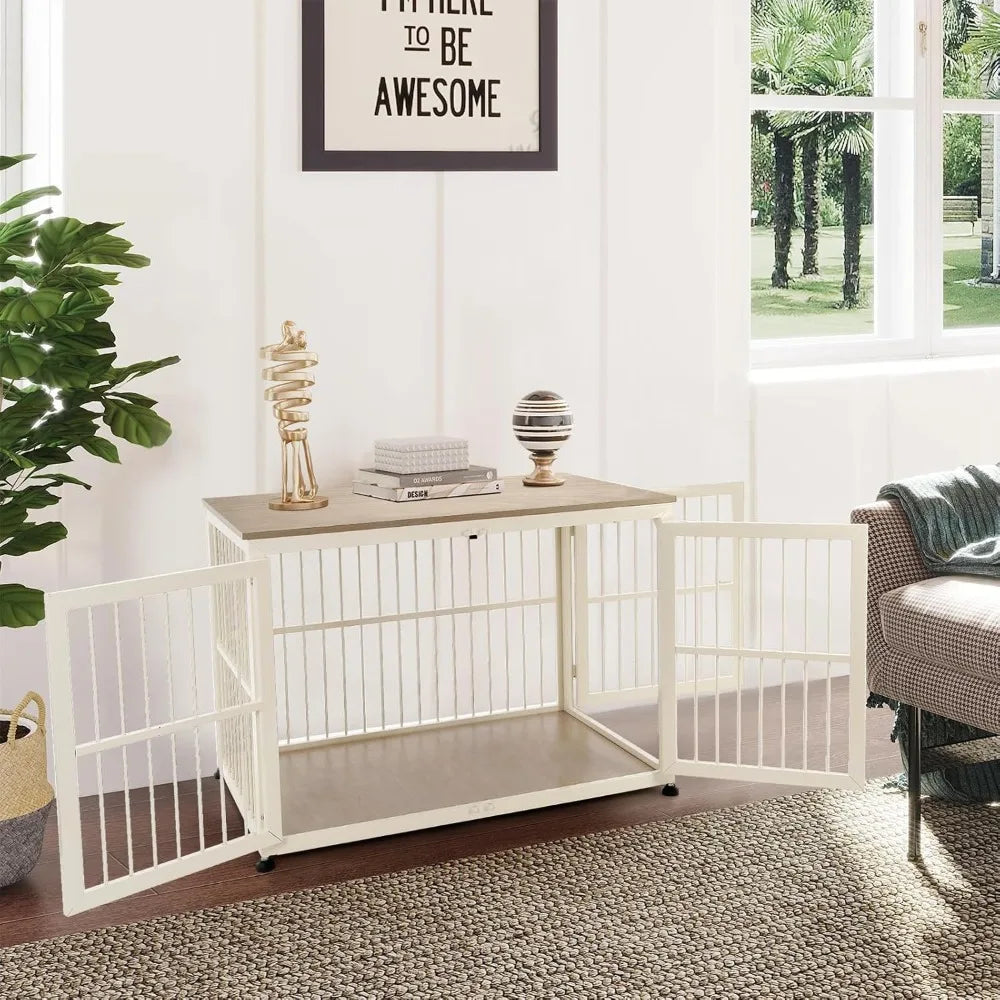 Sturdy Dog Crate Furniture Side Table For Small Breeds