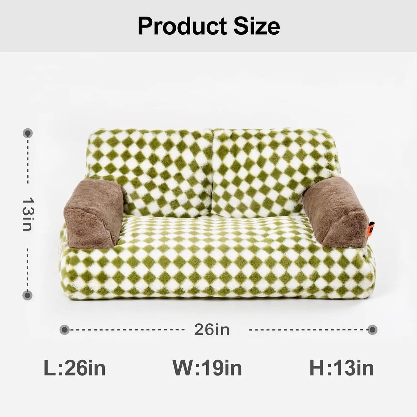 Mewoofun Pet Couch Bed Washable Cat And Small Dog Bed