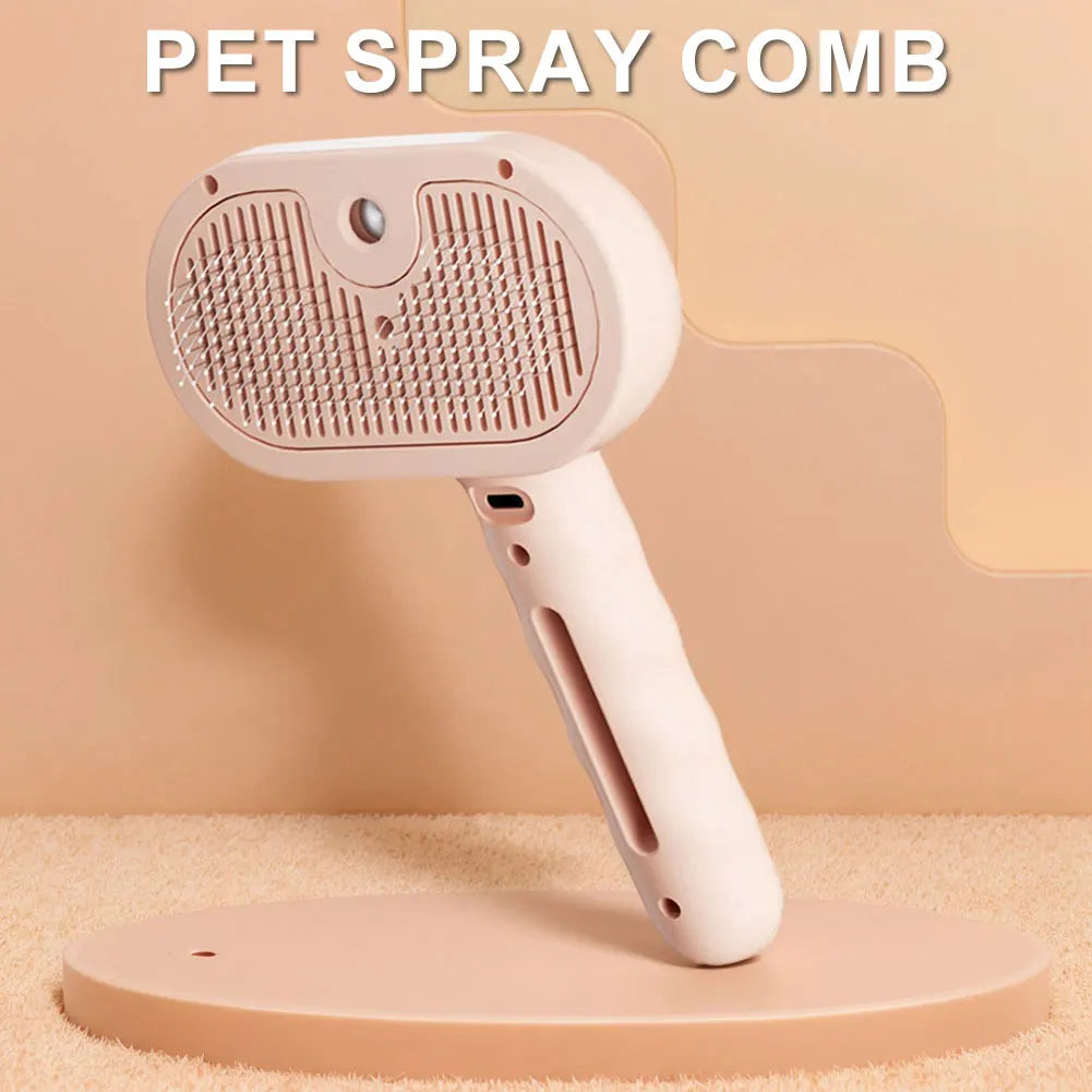 3 In 1 Cat Steam Brush For Premium PetHair Grooming
