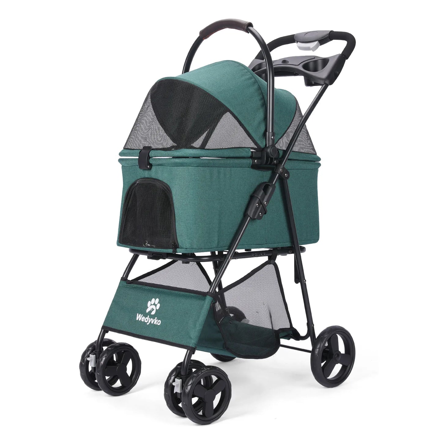 3 in 1 Pet Stroller with Removable Carrier, Folding Stroller 