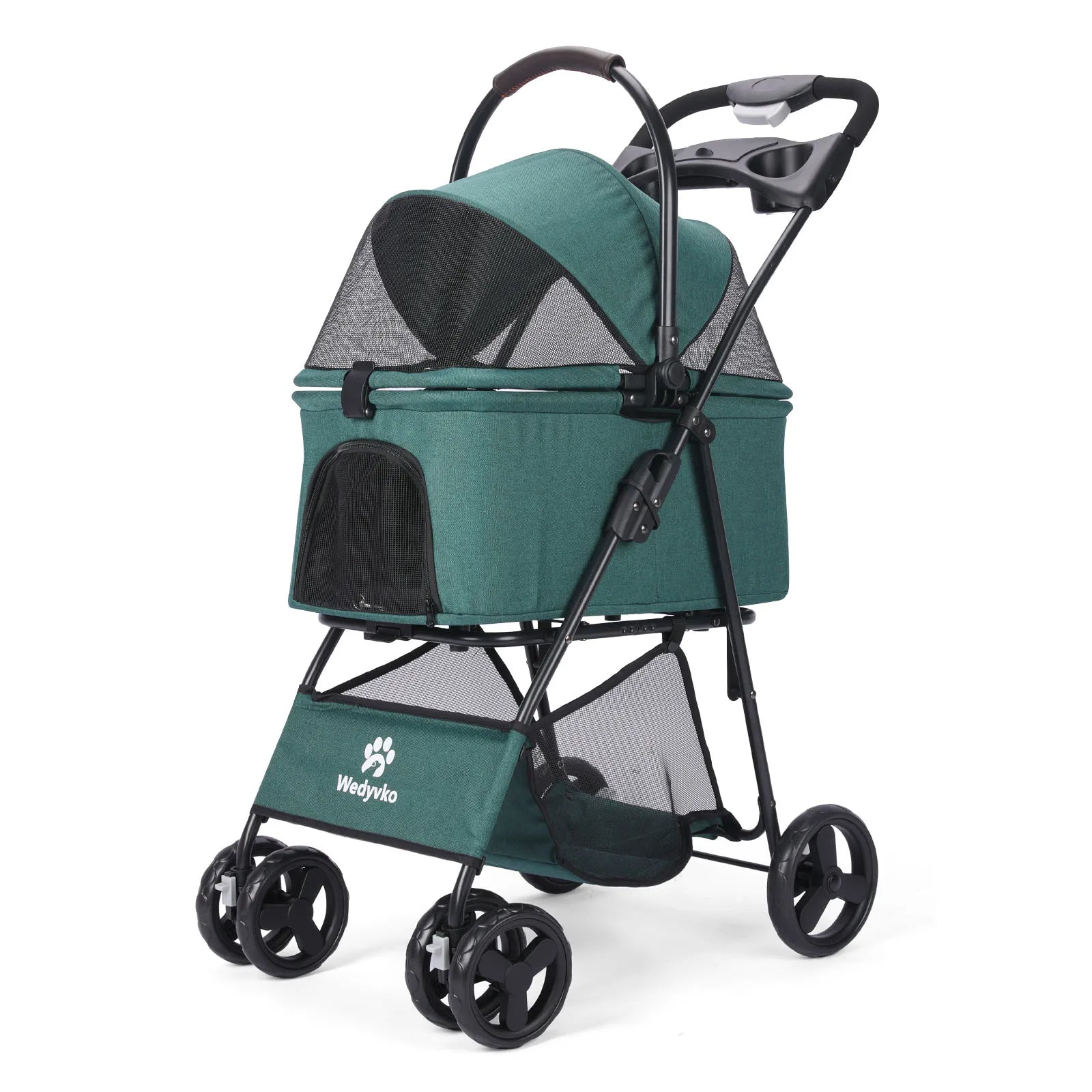 3 in 1 Pet Stroller with Removable Carrier, Folding Stroller 