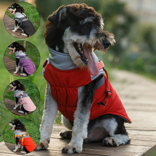 Winter Waterproof Dog Harness Vest For Small Dogs Warm Coat