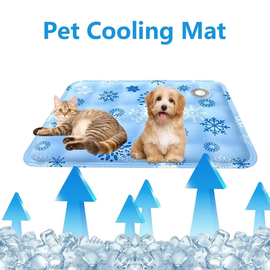 Pet Cooling Mat Dry Ice Pet Cool Pad Water Injection Cooling Dog Beds Keep Your Pet Cool Waterproof Wear Resistant For Dogs&Cats