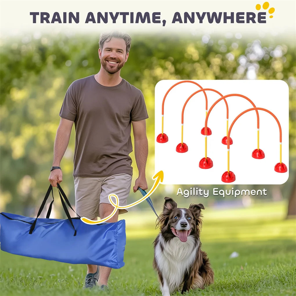 Dog Agility Training Equipment Set for Fun and Exercise