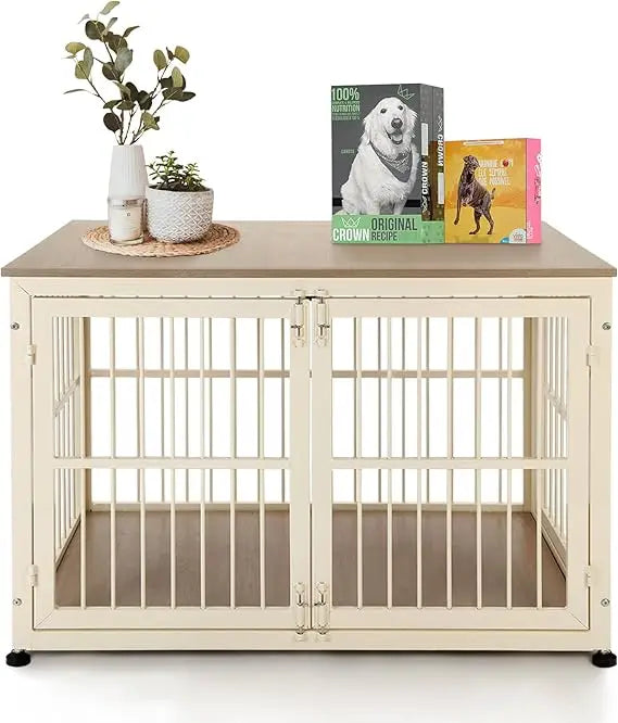 Sturdy Dog Crate Furniture Side Table For Small Breeds