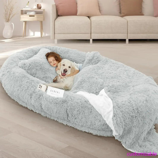 Giant Memory Foam Human Dog Bed For Adults And Pets