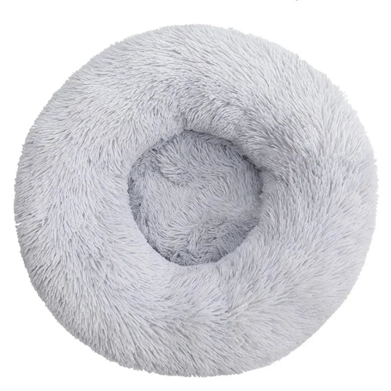 Luxurious Round Pet Bed For Dogs And Cats Plush Comfort