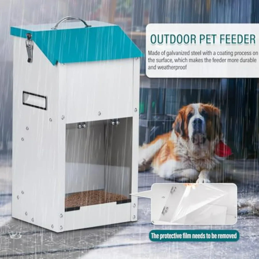 Automatic Pet Feeder Gravity Dispenser For Dogs And Cats
