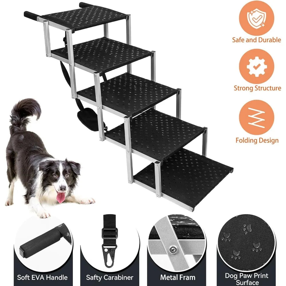 Portable Dog Ramp for Large Dogs Easy Access to Vehicles