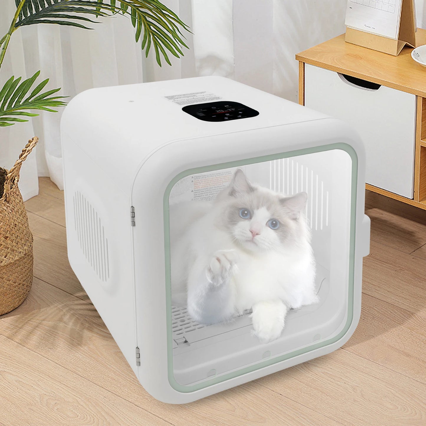 Portable Cat Dog Dryer Box With Temperature Control 800W