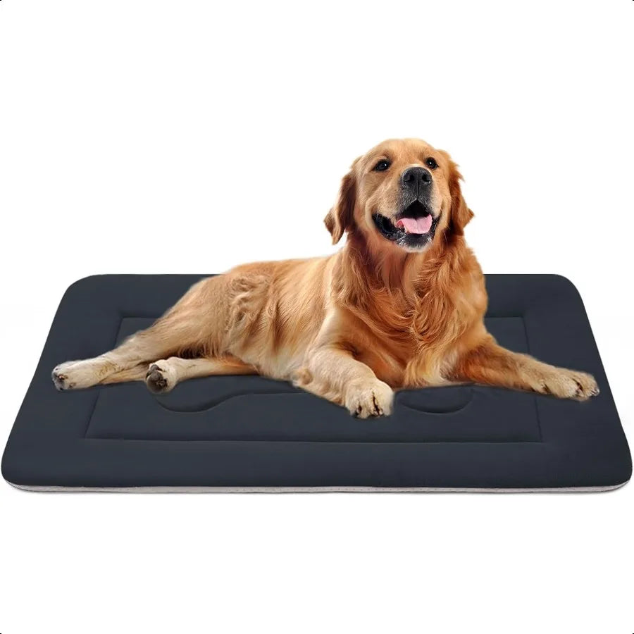 Cozy Non Slip Dog Bed for Crate with Washable Mat