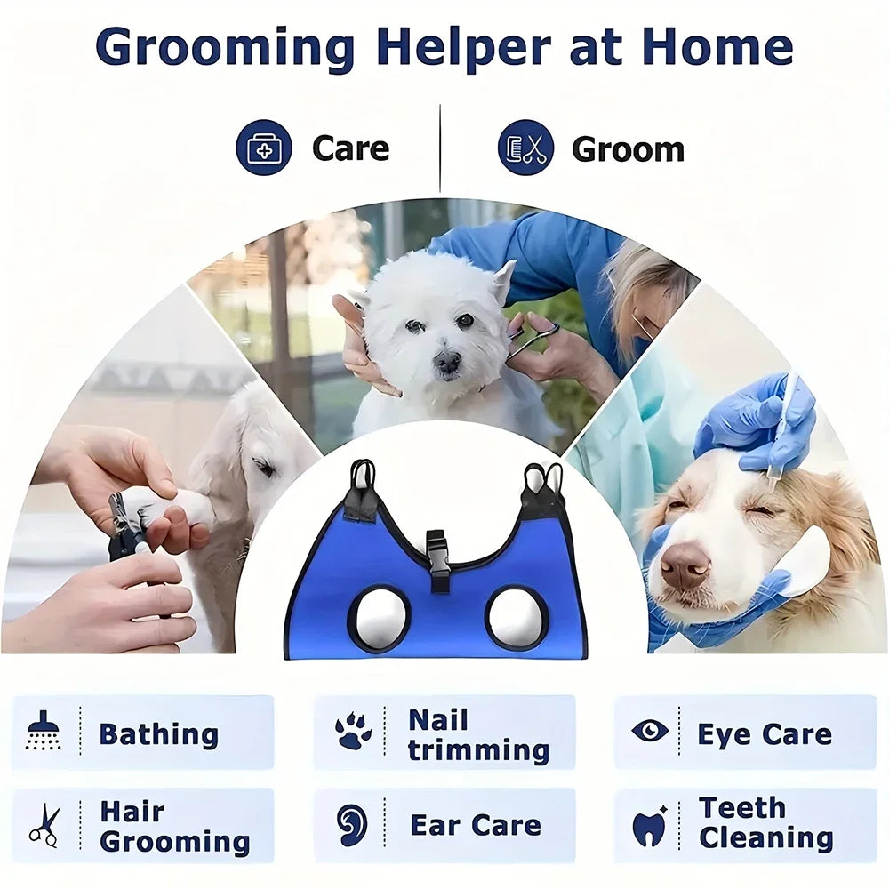 Pet Grooming Hammock Nail Clipper Fixer for Cats and Dogs
