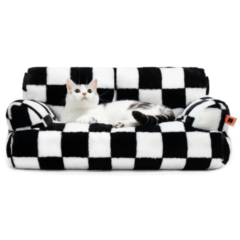 Mewoofun Pet Couch Bed Washable Cat And Small Dog Bed