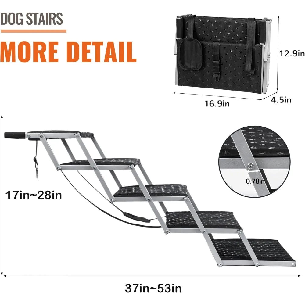 Portable Dog Ramp for Large Dogs Easy Access to Vehicles