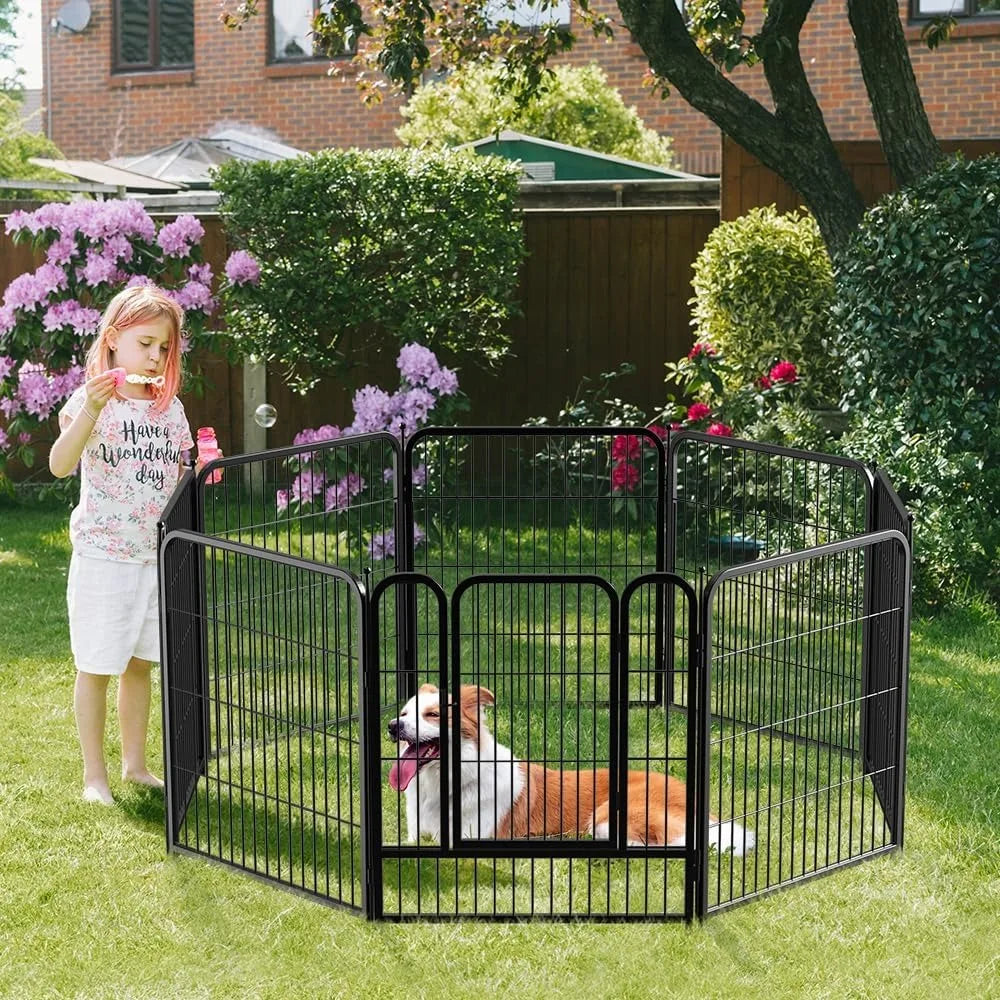 Giant Dog Fence Playpen 24”/32”/40” Indoor Outdoor for Small/Medium