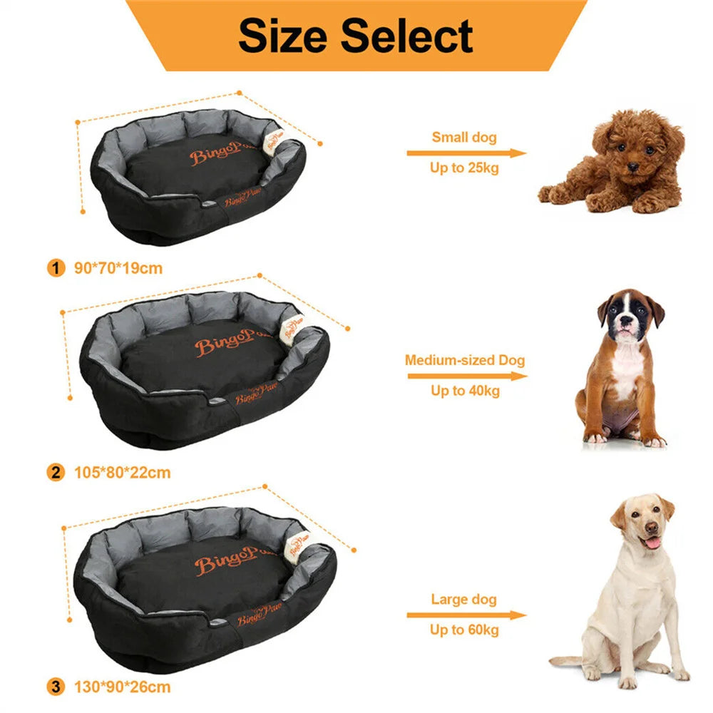 Waterproof Orthopedic Dog Bed With Removable Cover And Washable Pad
