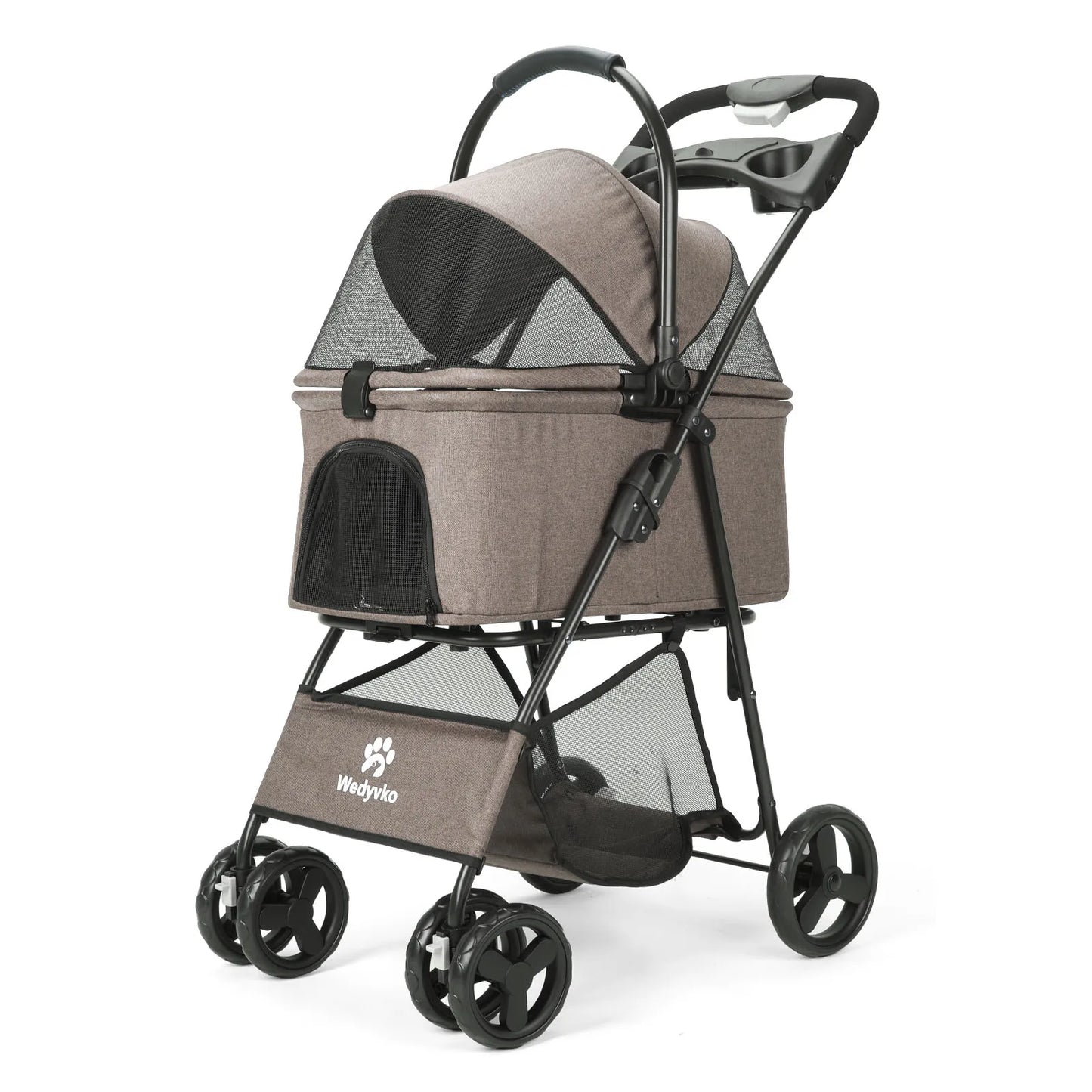 3 in 1 Pet Stroller with Removable Carrier, Folding Stroller 