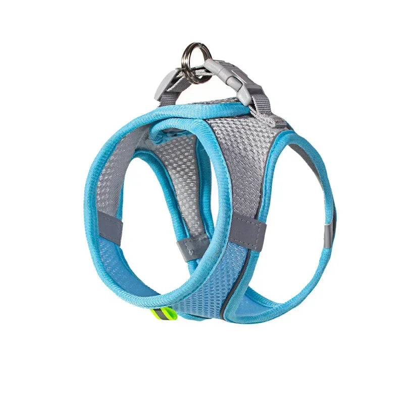 Breathable Adjustable Pet Harness And Collar Vest For Dogs